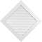 Ekena Millwork Diamond Surface Mount PVC Gable Vent: Non-Functional, w/ 3-1/2"W x 1"P Standard Frame, 40"W x 40"H GVPDI40X4001SN - alternate 1